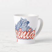 バージニア カフェラテマグ (右アングル)