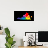 バージニア カラーバースト ポスター (ホームオフィス)