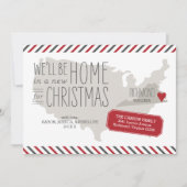 バージニア・クリスマス引っ越しのお知らせの祝日 シーズンカード (正面)