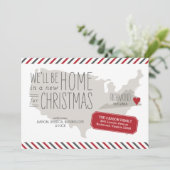 バージニア・クリスマス引っ越しのお知らせの祝日 シーズンカード (スタンド正面)