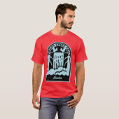 バージニア・クリークの滝 アラスカ Tシャツ (正面フル)
