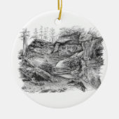 バージニア・ケンドール・レッジス・トレイル(CVNP) セラミックオーナメント (正面)