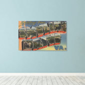 バージニア – スカイラインドライブ(国立公園) キャンバスプリント (インサイチュ (ウッドフロア))