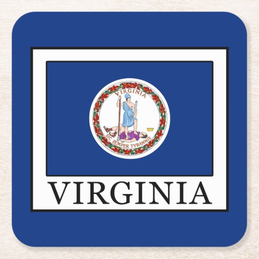 バージニア スクエアペーパーコースター (正面)