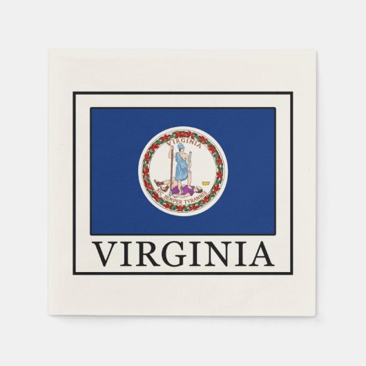 バージニア スタンダードカクテルナプキン (正面)