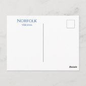 バージニア・ノーフォーク ポストカード (裏面)