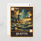 バージニア・ハンプトン |ヴィンテージはがき ポストカード (正面/裏面)