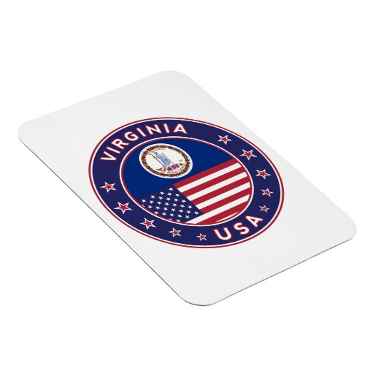 バージニア、バージニアのステッカー、電話ケース、トートバッグ、 マグネット (右側)