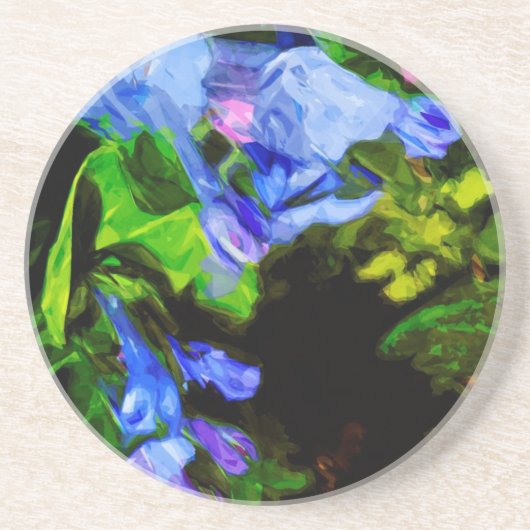 バージニア・ブルーベル・ワイルドフラワー印象派 コースター (正面)