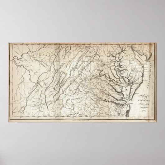 バージニア、メリーランド、デラウェア ポスター (正面)