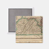 バージニア、メリーランド、デラウェア マグネット (正面/裏面)