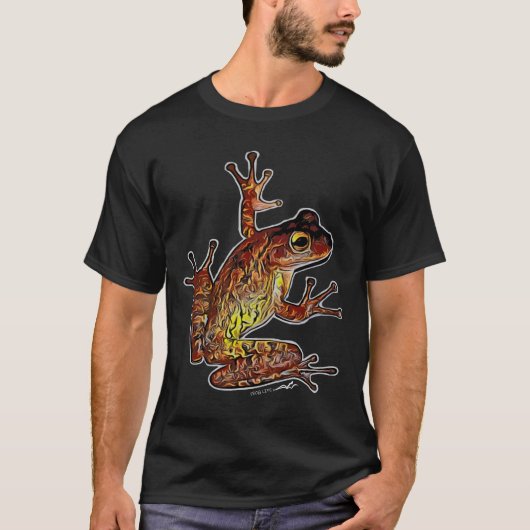 バージニア・ライト大型カエルグラフィックTシャツ Tシャツ (正面)