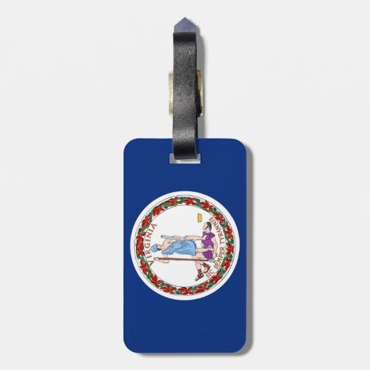 バージニア ラゲッジタグ (裏面縦)