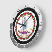 バージニア ラージ壁時計 (傾斜)