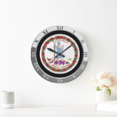 バージニア ラージ壁時計 (ホーム)