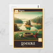 バージニア・ロアノーク |ヴィンテージはがき ポストカード (正面/裏面)