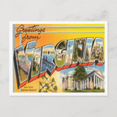 バージニア・ヴィンテージ・トラベルからの挨拶 ポストカード (正面)