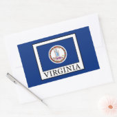 バージニア 長方形シール (封筒)