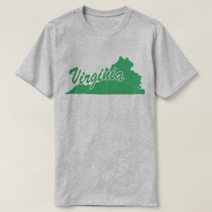 バージニアShape Tシャツの州 Tシャツ