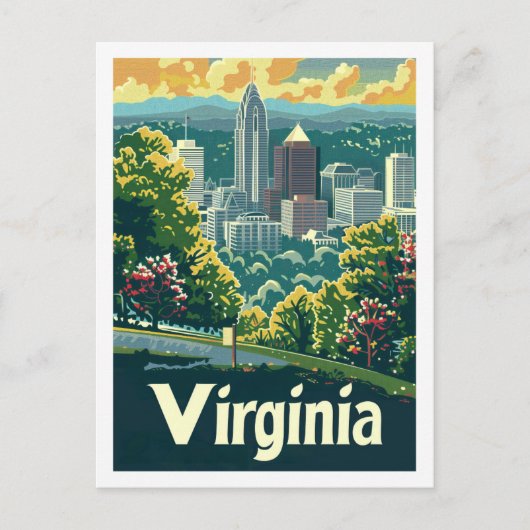 バージニアUSA有名な旅行の場所 ポストカード (正面)