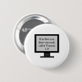 バージョン1.0ボタン 缶バッジ (正面&裏面)