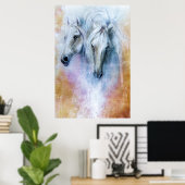 バージョン2ゴージャスな馬の精神 ポスター (ホームオフィス)