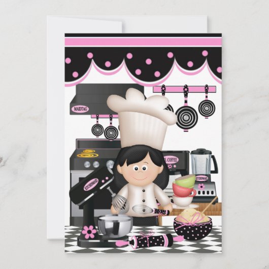 バージョン7の料理レシピカード / 招待状 - SRF (正面)