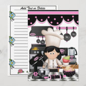 バージョン7の料理レシピカード / 招待状 - SRF (正面/裏面)