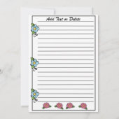 バージョン7料理レシピカード/招待状- SRF 招待状 (裏面)