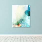 バージョン – 青い水色 キャンバスプリント (インサイチュ (ウッドフロア))