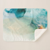 バージョン – 青い水色 シェルパブランケット (正面(横))