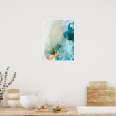 バージョン – 青い水色 ポスター (キッチン)