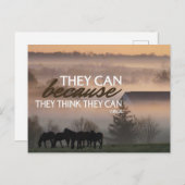 バージル感動的引用文"彼らはできる" ポストカード (正面/裏面)