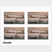 バージル感動的引用文"彼らはできる" 長方形シール (シート)