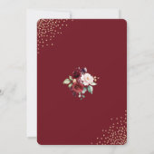 バージンゴールドフォイル 彼女はイエスが承諾した婚約パーティ 招待状 (裏面)