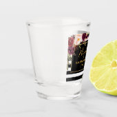 バージンロード フラワーストライプ ブライズメイド パーティー ゴールド ショットグラス (左)