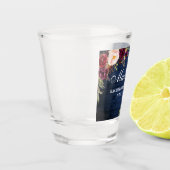 バージンロード フラワーブルー ウッド ブライズメイド パーティー ショットグラス (左)