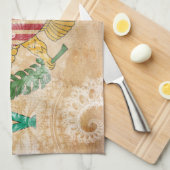 バージン諸島の旗 キッチンタオル (四つ折り)