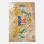 バージン諸島の旗 キッチンタオル (縦)