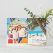 バージン諸島トロピカルビーチフォトウェディング セーブザデート (スタンド正面)