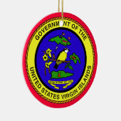 バージン諸島*クリスマスのオーナメント セラミックオーナメント (右)