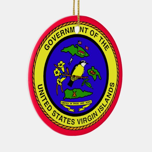 バージン諸島*クリスマスのオーナメント セラミックオーナメント (右)