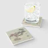 バージン諸島 ストーンコースター (横)