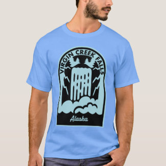 バージ�ンクリークの滝 アラスカ Tシャツ