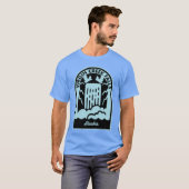 バージ�ンクリークの滝 アラスカ Tシャツ (正面フル)