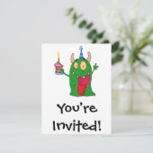 バースデおもしろいンモンカートキャラクター 招待状 (スタンド正面)