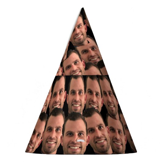 バースデおもしろいーパーティーハッツカスタム顔写真/ヘッド パーティーハット (左)