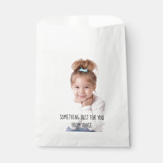 バースディパーソナライズされたーパーティフォトグディーバッグ フェイバーバッグ (正面)