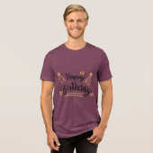 バースデイ・タイポグラフィー・セリフ トライブレンドＴシャツ (正面全面)