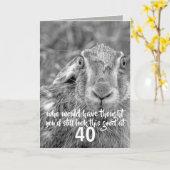 バースデーおもしろいカスタムタカードのユーモア カード (黄色い花)